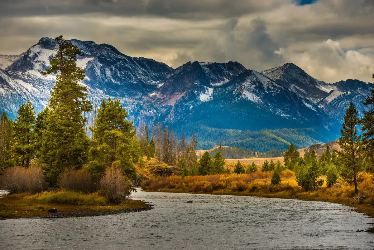 Salmon scenery
