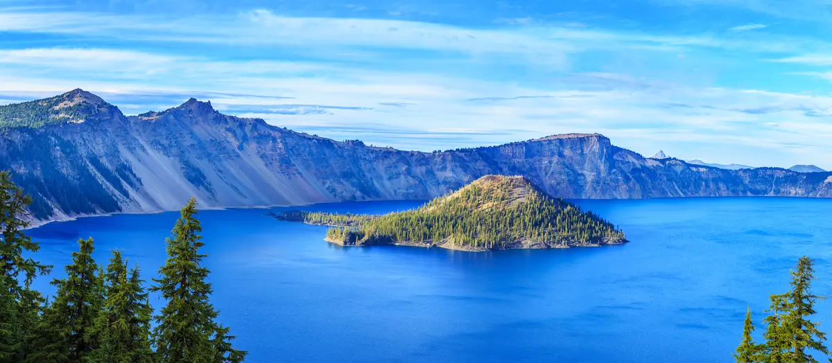 Crater Lake and Wizard Island, Crater Lake National Park, Oregon